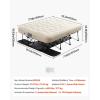 imageVEVOR Air Mattress with Frame Inflatable 2 Person Camping Cot with Builtin Pump Portable Folding Air Beds Supports 600 lbs Blow Up Bed for Guests Camping Travel Indoor ampamp Outdoor UseQueen 78L x 60W x 25H