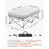 imageVEVOR Air Mattress with Frame Inflatable 2 Person Camping Cot with Builtin Pump Portable Folding Air Beds Supports 600 lbs Blow Up Bed for Guests Camping Travel Indoor ampamp Outdoor UseTwin 74L x 41W x 23H