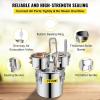 imageVEVOR Alcohol Still 3 Gallon Stainless Steel Alcohol Distiller with Copper Tube ampamp Buildin Thermometer ampamp Water Pump Double Thumper Keg Home Brewing Kit for DIY Whiskey Wine Brandy3Gal