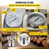 imageVEVOR Alcohol Still 3 Gallon Stainless Steel Alcohol Distiller with Copper Tube ampamp Buildin Thermometer ampamp Water Pump Double Thumper Keg Home Brewing Kit for DIY Whiskey Wine Brandy3Gal