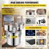 imageVEVOR Alcohol Still 3 Gallon Stainless Steel Alcohol Distiller with Copper Tube ampamp Buildin Thermometer ampamp Water Pump Double Thumper Keg Home Brewing Kit for DIY Whiskey Wine Brandy3Gal