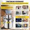 imageVEVOR Alcohol Still 5Gal20L Alcohol Distiller Stainless Steel Distillery Kit for Alcohol with Copper Tube Home Brewing Kit Buildin Thermometer for DIY Whisky Wine Brandy3Gal