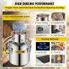 imageVEVOR Alcohol Still 5Gal20L Alcohol Distiller Stainless Steel Distillery Kit for Alcohol with Copper Tube Home Brewing Kit Buildin Thermometer for DIY Whisky Wine Brandy5Gal