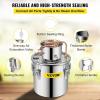 imageVEVOR Alcohol Still 5Gal20L Alcohol Distiller Stainless Steel Distillery Kit for Alcohol with Copper Tube Home Brewing Kit Buildin Thermometer for DIY Whisky Wine Brandy8Gal