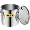 imageVEVOR Alcohol Still 5Gal20L Alcohol Distiller Stainless Steel Distillery Kit for Alcohol with Copper Tube Home Brewing Kit Buildin Thermometer for DIY Whisky Wine Brandy8Gal