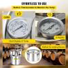 imageVEVOR Alcohol Still 8GAL30L Alcohol Distiller with Thumper Keg Distillery Kit for Alcohol with Copper Tube ampamp Buildin Thermometer ampamp Water Pump132Gal