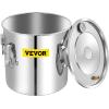 imageVEVOR Alcohol Still 8GAL30L Alcohol Distiller with Thumper Keg Distillery Kit for Alcohol with Copper Tube ampamp Buildin Thermometer ampamp Water Pump132Gal
