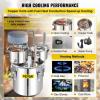 imageVEVOR Alcohol Still 8GAL30L Alcohol Distiller with Thumper Keg Distillery Kit for Alcohol with Copper Tube ampamp Buildin Thermometer ampamp Water Pump132Gal