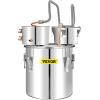 imageVEVOR Alcohol Still 8GAL30L Alcohol Distiller with Thumper Keg Distillery Kit for Alcohol with Copper Tube ampamp Buildin Thermometer ampamp Water Pump132Gal