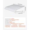 imageVEVOR Aluminum Awning 48 x 42 in Durable Window Awning Door Canopy Lightweight and Stable Aluminum Exterior Awnings Rain Snow Sunlight Protection for Door Entrance Windows Patio Porch48 x 42 inch