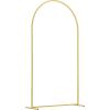 imageVEVOR Arch Backdrop Stand 6Ft 5Ft ampamp 4Ft Set of 3 Balloon Metal Arch Stand for Ceremony Gold Wedding Arch Backdrop Stand Fit for Birthday Party Baby Shower Graduations Holiday72ft 6ft