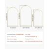 imageVEVOR Arch Backdrop Stand 6Ft 5Ft ampamp 4Ft Set of 3 Balloon Metal Arch Stand for Ceremony Gold Wedding Arch Backdrop Stand Fit for Birthday Party Baby Shower Graduations Holiday8ft 72ft 66ft
