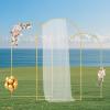 imageVEVOR Arch Backdrop Stand 6Ft 5Ft ampamp 4Ft Set of 3 Balloon Metal Arch Stand for Ceremony Gold Wedding Arch Backdrop Stand Fit for Birthday Party Baby Shower Graduations Holiday8ft 72ft 66ft
