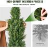 imageVEVOR Artificial Cedar Topiary Tree 48 inch Tall 2 Pieces with Extra Leaves ampamp Pot Faux Evergreen Fake Pine Cypress Trees Plant UV Rated Artificial Greenery Set for Home Decor IndoorOutdoor4ft
