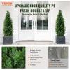 imageVEVOR Artificial Cedar Topiary Tree 48 inch Tall 2 Pieces with Extra Leaves ampamp Pot Faux Evergreen Fake Pine Cypress Trees Plant UV Rated Artificial Greenery Set for Home Decor IndoorOutdoor4ft