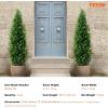 imageVEVOR Artificial Cedar Topiary Tree 48 inch Tall 2 Pieces with Extra Leaves ampamp Pot Faux Evergreen Fake Pine Cypress Trees Plant UV Rated Artificial Greenery Set for Home Decor IndoorOutdoor5ft