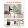 imageVEVOR Artificial Olive Tree 5 FT Tall Faux Plant Secure PE Material ampamp AntiTip Tilt Protection LowMaintenance Plant Lifelike Green Fake Potted Tree for Home Office Warehouse Decor Indoor OutdoorMultibranched Type