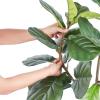 imageVEVOR Artificial Olive Tree 5 FT Tall Faux Plant Secure PE Material ampamp AntiTip Tilt Protection LowMaintenance Plant Lifelike Green Fake Potted Tree for Home Office Warehouse Decor Indoor OutdoorFiddle Leaf Fig Tree