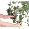 imageVEVOR Artificial Olive Tree 5 FT Tall Faux Plant Secure PE Material ampamp AntiTip Tilt Protection LowMaintenance Plant Lifelike Green Fake Potted Tree for Home Office Warehouse Decor Indoor OutdoorEucalyptus Tree