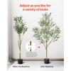 imageVEVOR Artificial Olive Tree 5 FT Tall Faux Plant Secure PE Material ampamp AntiTip Tilt Protection LowMaintenance Plant Lifelike Green Fake Potted Tree for Home Office Warehouse Decor Indoor OutdoorMultibranched Type