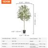 imageVEVOR Artificial Olive Tree 5 FT Tall Faux Plant Secure PE Material ampamp AntiTip Tilt Protection LowMaintenance Plant Lifelike Green Fake Potted Tree for Home Office Warehouse Decor Indoor OutdoorSlender Type
