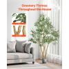 imageVEVOR Artificial Olive Tree 5 FT Tall Faux Plant Secure PE Material ampamp AntiTip Tilt Protection LowMaintenance Plant Lifelike Green Fake Potted Tree for Home Office Warehouse Decor Indoor OutdoorMultibranched Type