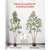 imageVEVOR Artificial Olive Tree 5 FT Tall Faux Plant Secure PE Material ampamp AntiTip Tilt Protection LowMaintenance Plant Lifelike Green Fake Potted Tree for Home Office Warehouse Decor Indoor OutdoorMultibranched Type