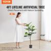 imageVEVOR Artificial Olive Tree 5 FT Tall Faux Plant Secure PE Material ampamp AntiTip Tilt Protection LowMaintenance Plant Lifelike Green Fake Potted Tree for Home Office Warehouse Decor Indoor OutdoorFiddle Leaf Fig Tree
