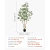 imageVEVOR Artificial Olive Tree 5 FT Tall Faux Plant Secure PE Material ampamp AntiTip Tilt Protection LowMaintenance Plant Lifelike Green Fake Potted Tree for Home Office Warehouse Decor Indoor OutdoorMultibranched Type