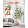 imageVEVOR Artificial Olive Tree 5 FT Tall Faux Plant Secure PE Material ampamp AntiTip Tilt Protection LowMaintenance Plant Lifelike Green Fake Potted Tree for Home Office Warehouse Decor Indoor OutdoorMultibranched Type