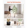 imageVEVOR Artificial Olive Tree 5 FT Tall Faux Plant Secure PE Material ampamp AntiTip Tilt Protection LowMaintenance Plant Lifelike Green Fake Potted Tree for Home Office Warehouse Decor Indoor OutdoorMultibranched Type