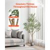 imageVEVOR Artificial Olive Tree 5 FT Tall Faux Plant Secure PE Material ampamp AntiTip Tilt Protection LowMaintenance Plant Lifelike Green Fake Potted Tree for Home Office Warehouse Decor Indoor OutdoorMultibranched Type