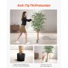 imageVEVOR Artificial Olive Tree 5 FT Tall Faux Plant Secure PE Material ampamp AntiTip Tilt Protection LowMaintenance Plant Lifelike Green Fake Potted Tree for Home Office Warehouse Decor Indoor OutdoorArtificial Ficus Tree