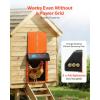 imageVEVOR Automatic Chicken Coop Door Auto Chicken Door Opener with Timer ampamp Light Sensor Aluminum Chicken Coops Door with Remote Control and LCD Screen 4 Modes Opening Battery or DC PoweredOrange