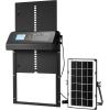 imageVEVOR Automatic Chicken Coop Door Auto Chicken Door Opener with Timer ampamp Light Sensor Aluminum Chicken Coops Door with Remote Control and LCD Screen 4 Modes Opening Battery or DC PoweredBlack