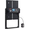 imageVEVOR Automatic Chicken Coop Door Auto Chicken Door Opener with Timer ampamp Light Sensor Aluminum Chicken Coops Door with Remote Control and LCD Screen 4 Modes Opening Battery or DC PoweredBlack