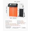 imageVEVOR Automatic Chicken Coop Door Auto Chicken Door Opener with Timer ampamp Light Sensor Aluminum Chicken Coops Door with Remote Control and LCD Screen 4 Modes Opening Battery or DC PoweredOrange