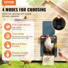 imageVEVOR Automatic Chicken Coop Door Auto Chicken Door Opener with Timer ampamp Light Sensor Aluminum Chicken Coops Door with Remote Control and LCD Screen 4 Modes Opening Battery or DC PoweredBlue
