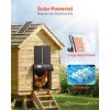 imageVEVOR Automatic Chicken Coop Door Auto Chicken Door Opener with Timer ampamp Light Sensor Aluminum Chicken Coops Door with Remote Control and LCD Screen 4 Modes Opening Battery or DC PoweredBlack
