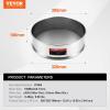 imageVEVOR Automatic Electric Vibrating Sieve Stainless Steel Sifter Shaker Machine with 1280 Mesh 45W Automatic Powder Sifter Machine Countertop Electric Sieve Shaker for Flour Powers Mungbean Rice150 Mesh