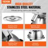 imageVEVOR Automatic Electric Vibrating Sieve Stainless Steel Sifter Shaker Machine with 1280 Mesh 45W Automatic Powder Sifter Machine Countertop Electric Sieve Shaker for Flour Powers Mungbean Rice3050 Mesh Sifter