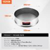 imageVEVOR Automatic Electric Vibrating Sieve Stainless Steel Sifter Shaker Machine with 1280 Mesh 45W Automatic Powder Sifter Machine Countertop Electric Sieve Shaker for Flour Powers Mungbean Rice40 Mesh