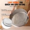 imageVEVOR Automatic Electric Vibrating Sieve Stainless Steel Sifter Shaker Machine with 1280 Mesh 45W Automatic Powder Sifter Machine Countertop Electric Sieve Shaker for Flour Powers Mungbean Rice12 Mesh