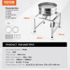imageVEVOR Automatic Electric Vibrating Sieve Stainless Steel Sifter Shaker Machine with 1280 Mesh 45W Automatic Powder Sifter Machine Countertop Electric Sieve Shaker for Flour Powers Mungbean Rice40100 Mesh Sifter