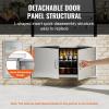 imageVEVOR BBQ Access Door 24W x 24H Inch Double Outdoor Kitchen Stainless Steel Flush Mount Door Double Wall Vertical with Handles and Hooks for BBQ Island Grilling Station Outside Cabinet42W x 21H