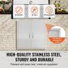 imageVEVOR BBQ Access Door 24W x 24H Inch Double Outdoor Kitchen Stainless Steel Flush Mount Door Double Wall Vertical with Handles and Hooks for BBQ Island Grilling Station Outside Cabinet31W x 31H