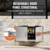imageVEVOR BBQ Access Door 24W x 24H Inch Double Outdoor Kitchen Stainless Steel Flush Mount Door Double Wall Vertical with Handles and Hooks for BBQ Island Grilling Station Outside Cabinet34W x 19H