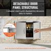 imageVEVOR BBQ Access Door 24W x 24H Inch Double Outdoor Kitchen Stainless Steel Flush Mount Door Double Wall Vertical with Handles and Hooks for BBQ Island Grilling Station Outside Cabinet305W x 21H