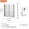 imageVEVOR BBQ Access Door 24W x 24H Inch Double Outdoor Kitchen Stainless Steel Flush Mount Door Double Wall Vertical with Handles and Hooks for BBQ Island Grilling Station Outside Cabinet31W x 31H