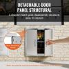 imageVEVOR BBQ Access Door 24W x 24H Inch Double Outdoor Kitchen Stainless Steel Flush Mount Door Double Wall Vertical with Handles and Hooks for BBQ Island Grilling Station Outside Cabinet24W x 24H